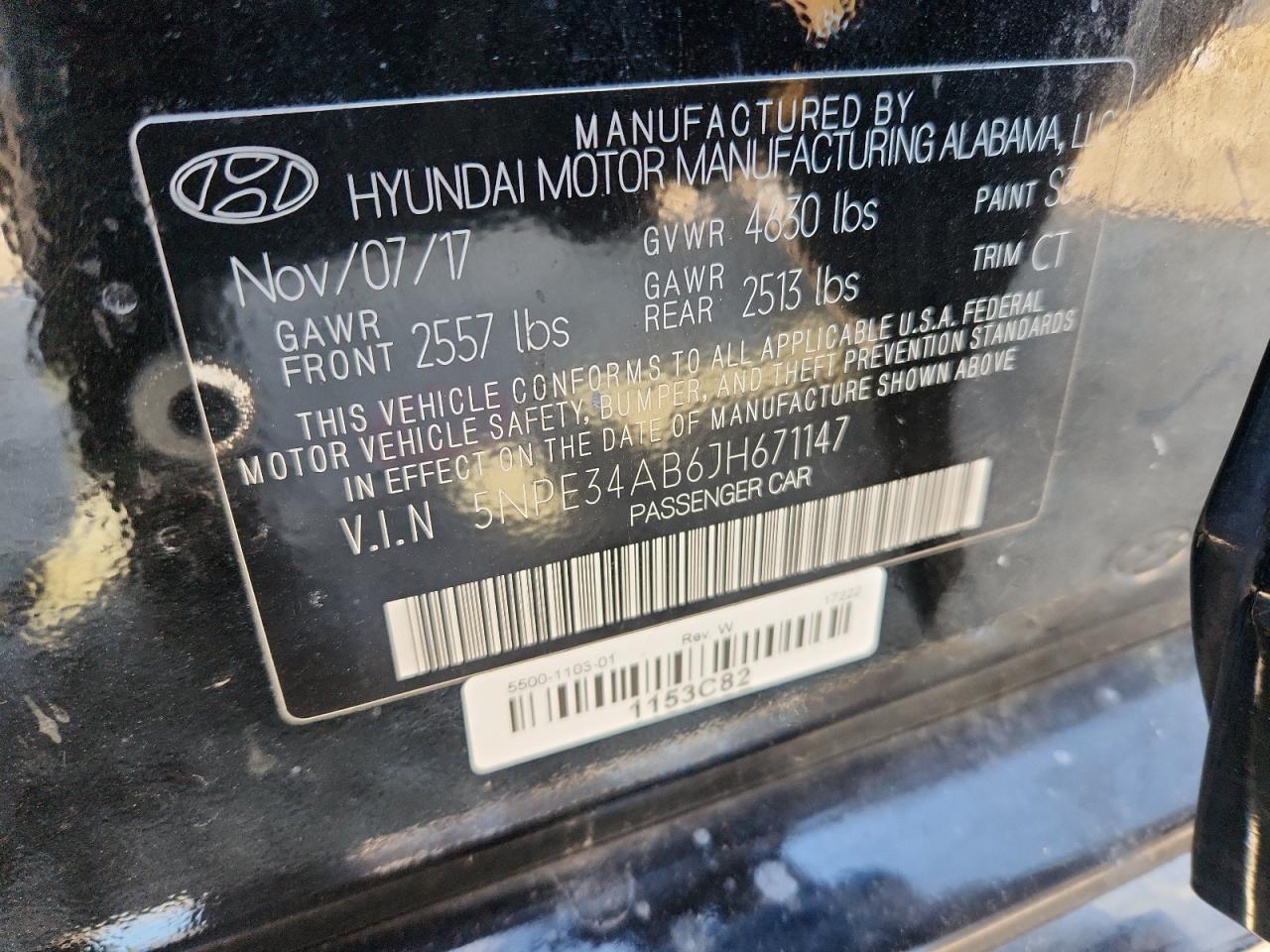 2018 HYUNDAI SONATA
