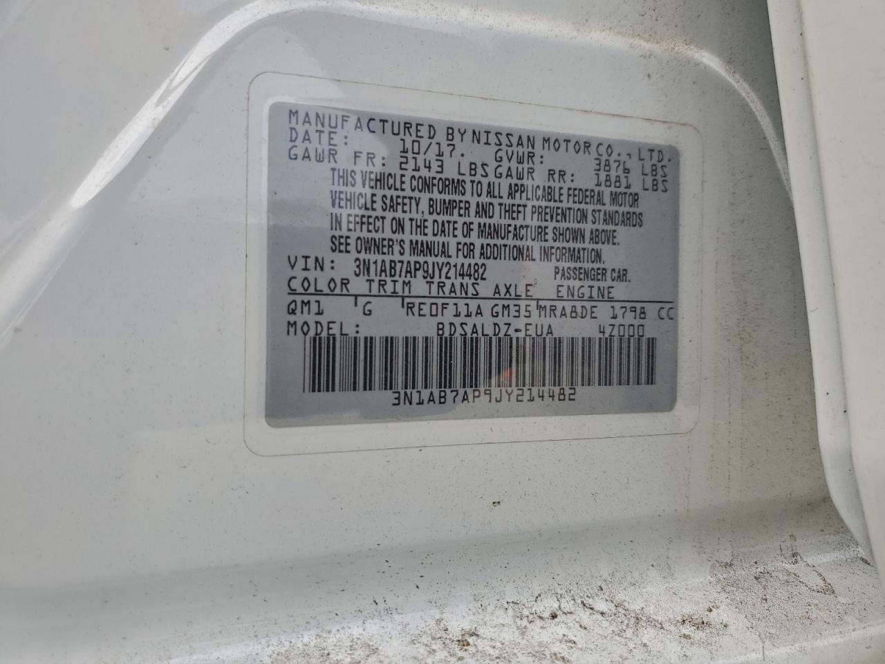 2018 NISSAN SENTRA