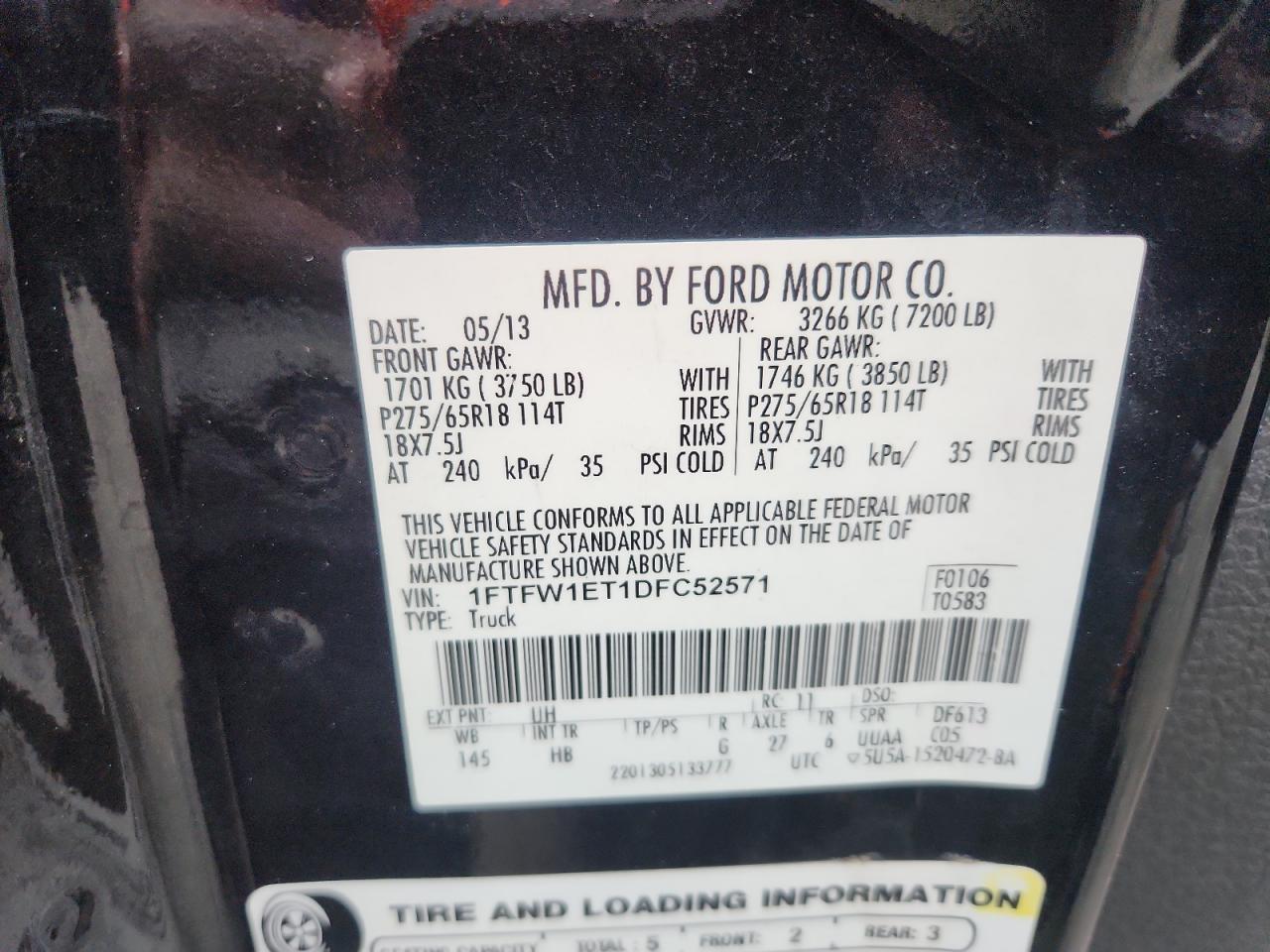 2013 FORD F-150
