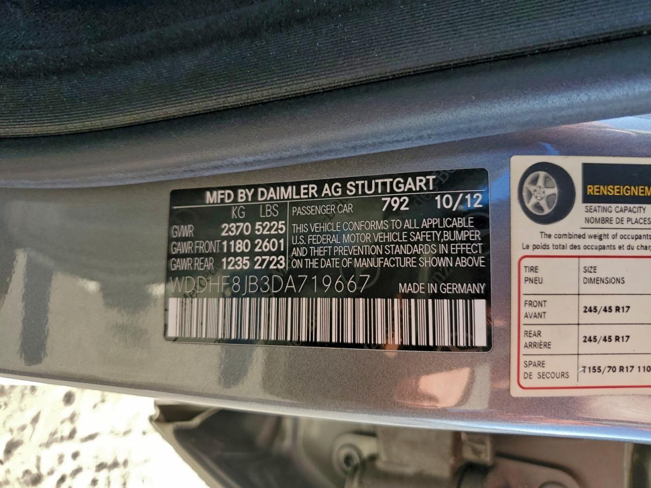 2013 MERCEDES-BENZ E-Class