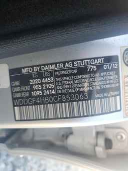 2012 MERCEDES-BENZ C-CLASS