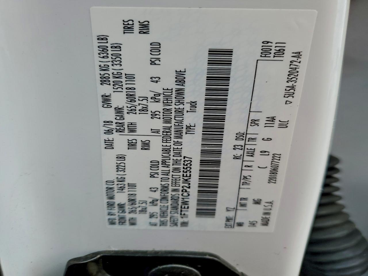 2018 FORD F-150
