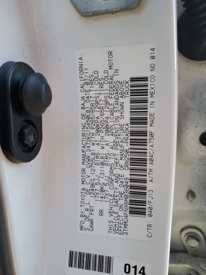 2011 TOYOTA TACOMA