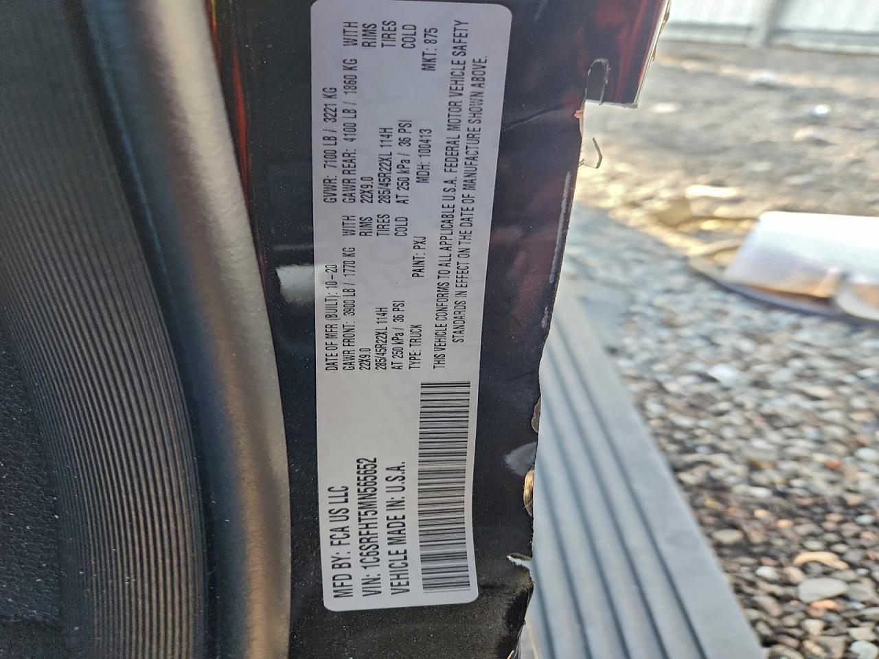2021 RAM 1500