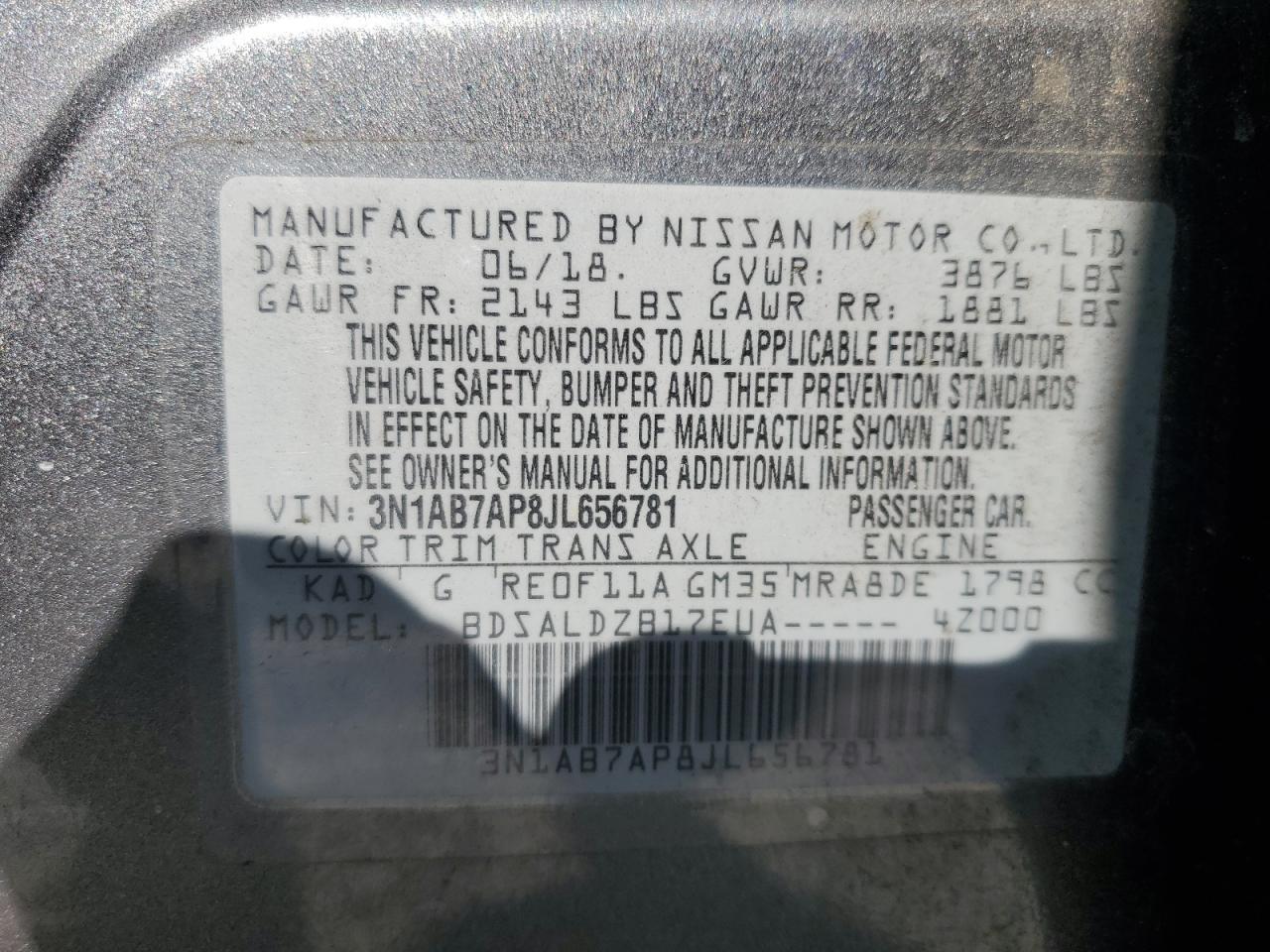 2018 NISSAN SENTRA