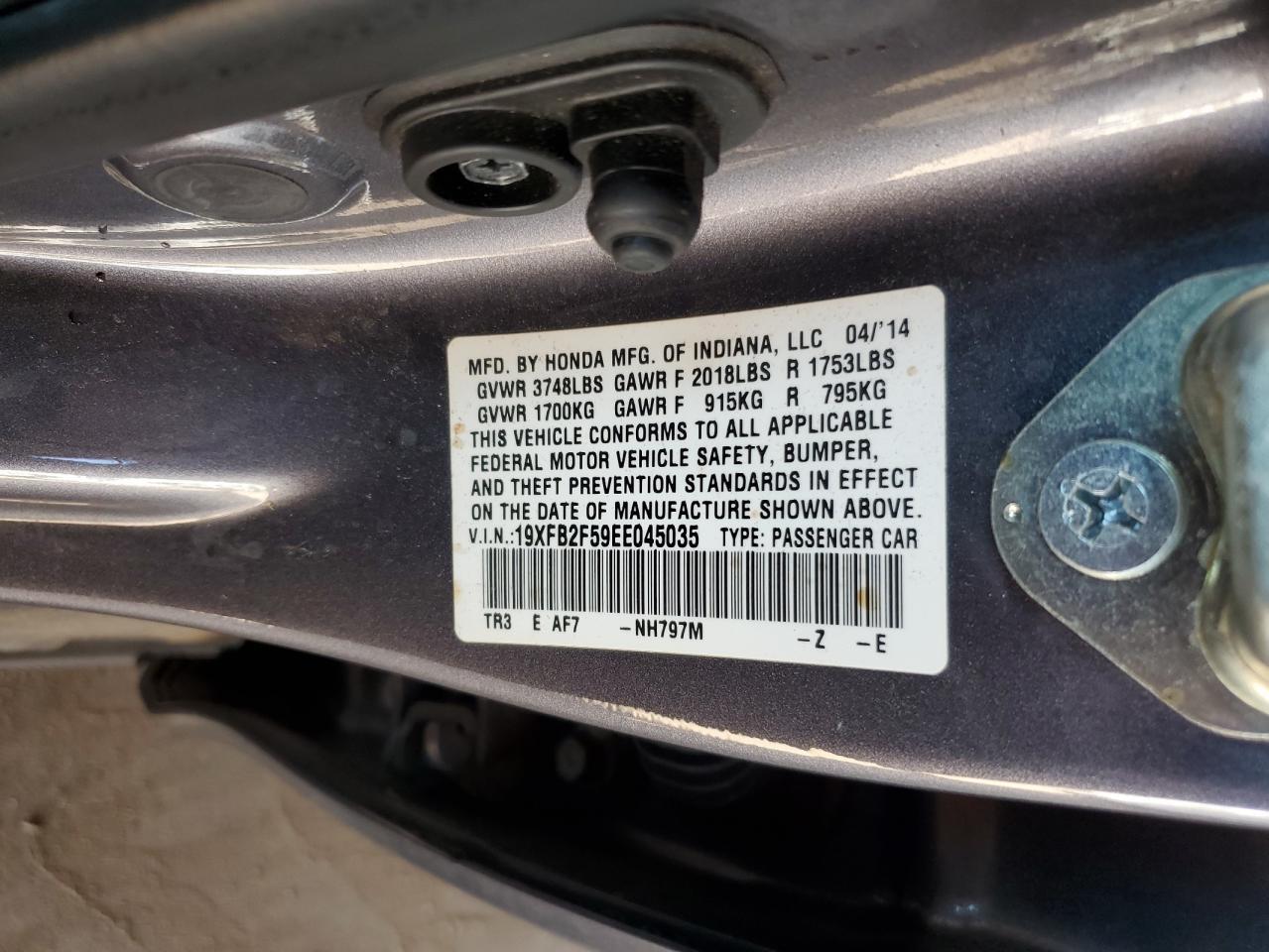 2014 HONDA CIVIC