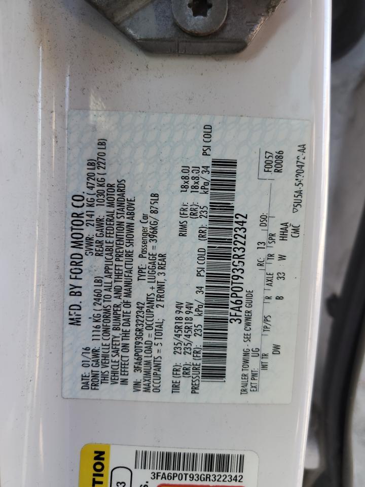 2016 FORD FUSION