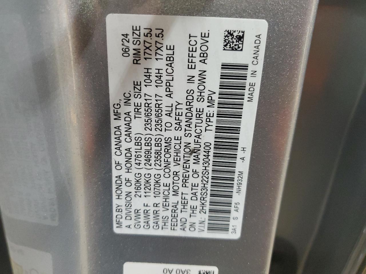 2025 HONDA CR-V