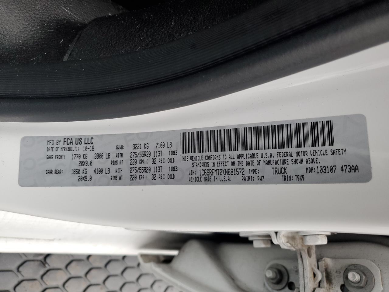 2019 RAM 1500