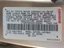 2002 TOYOTA CAMRY