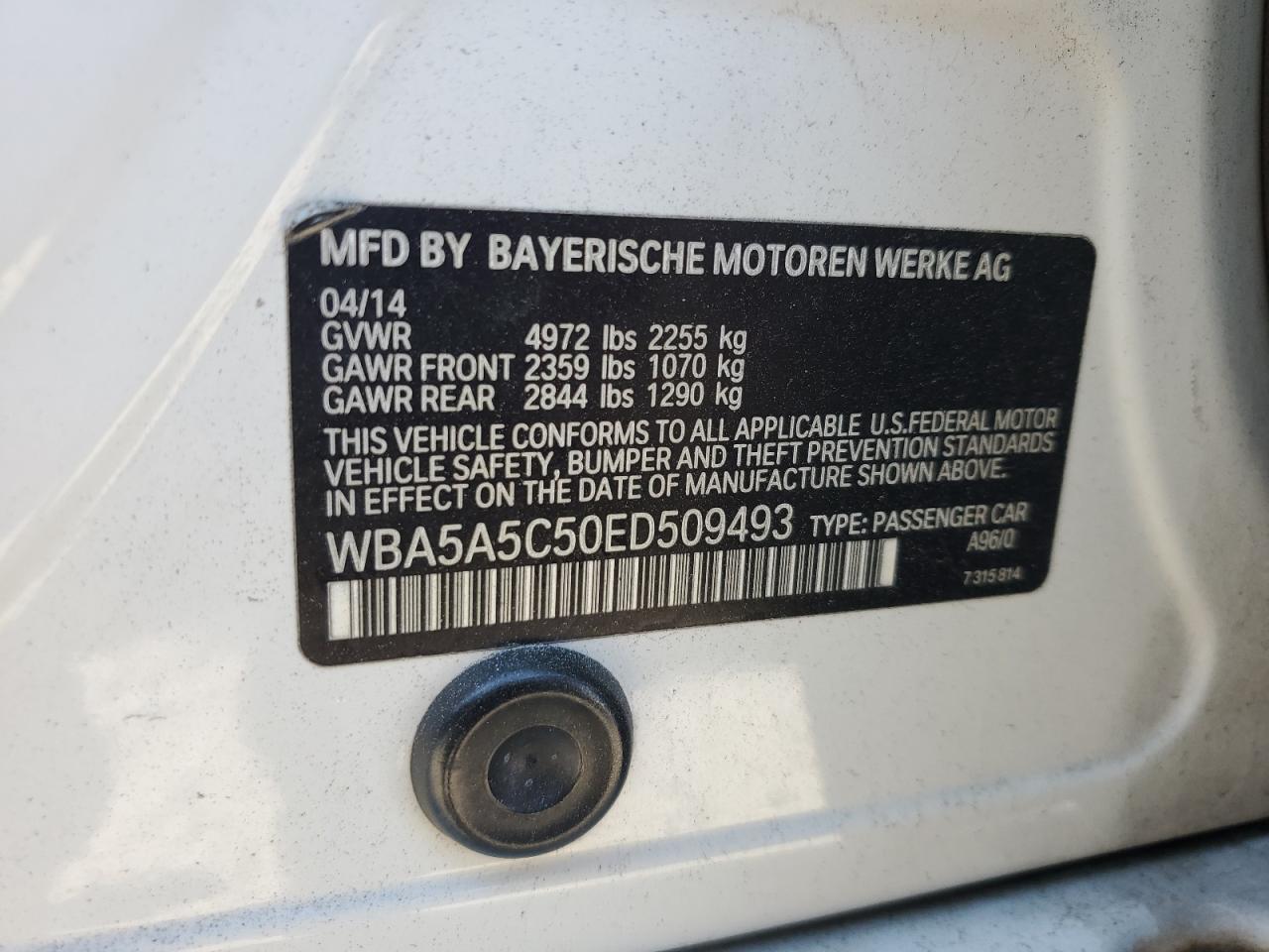 2014 BMW 5 series