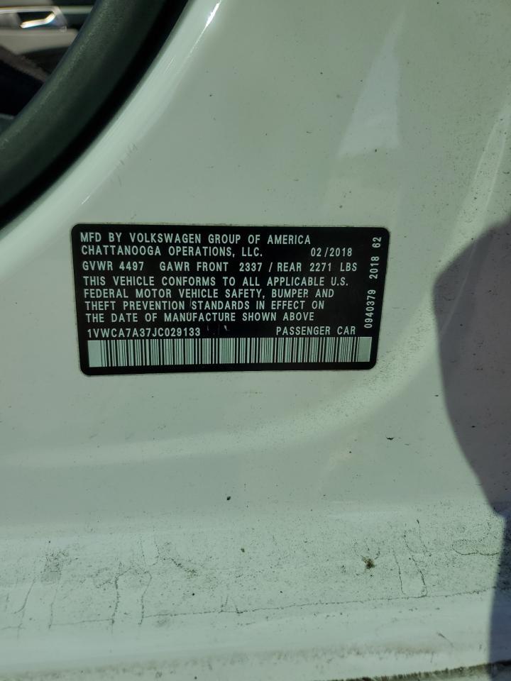 2018 VOLKSWAGEN Passat