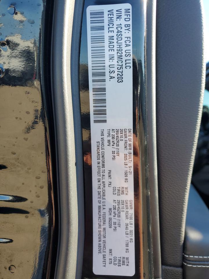 2021 DODGE DURANGO