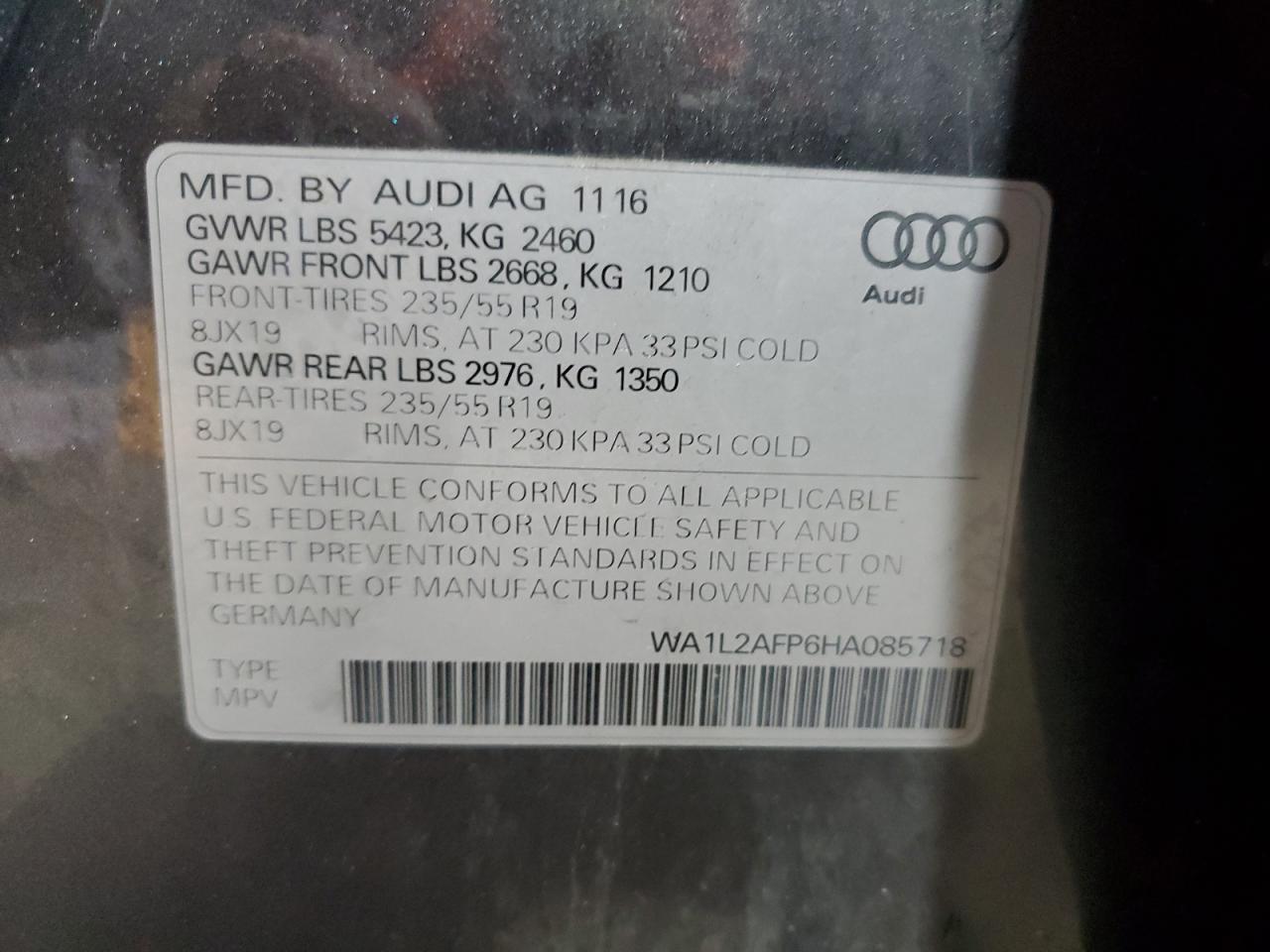 2017 AUDI Q5