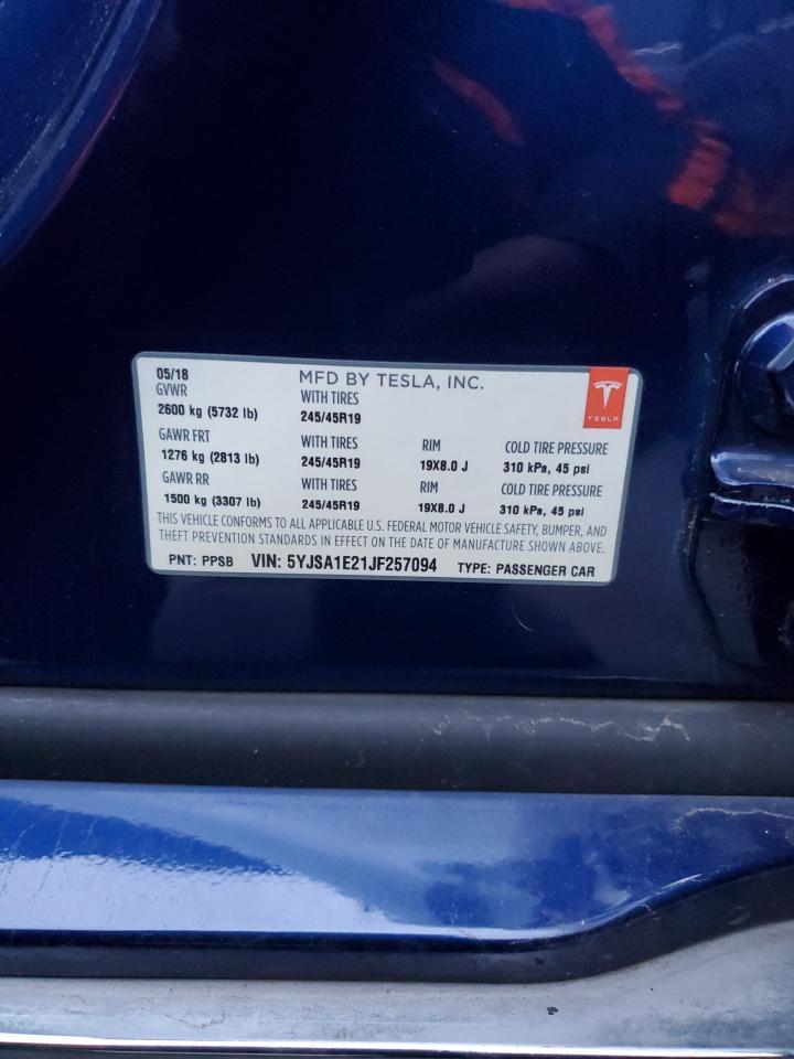 2018 TESLA MODEL S