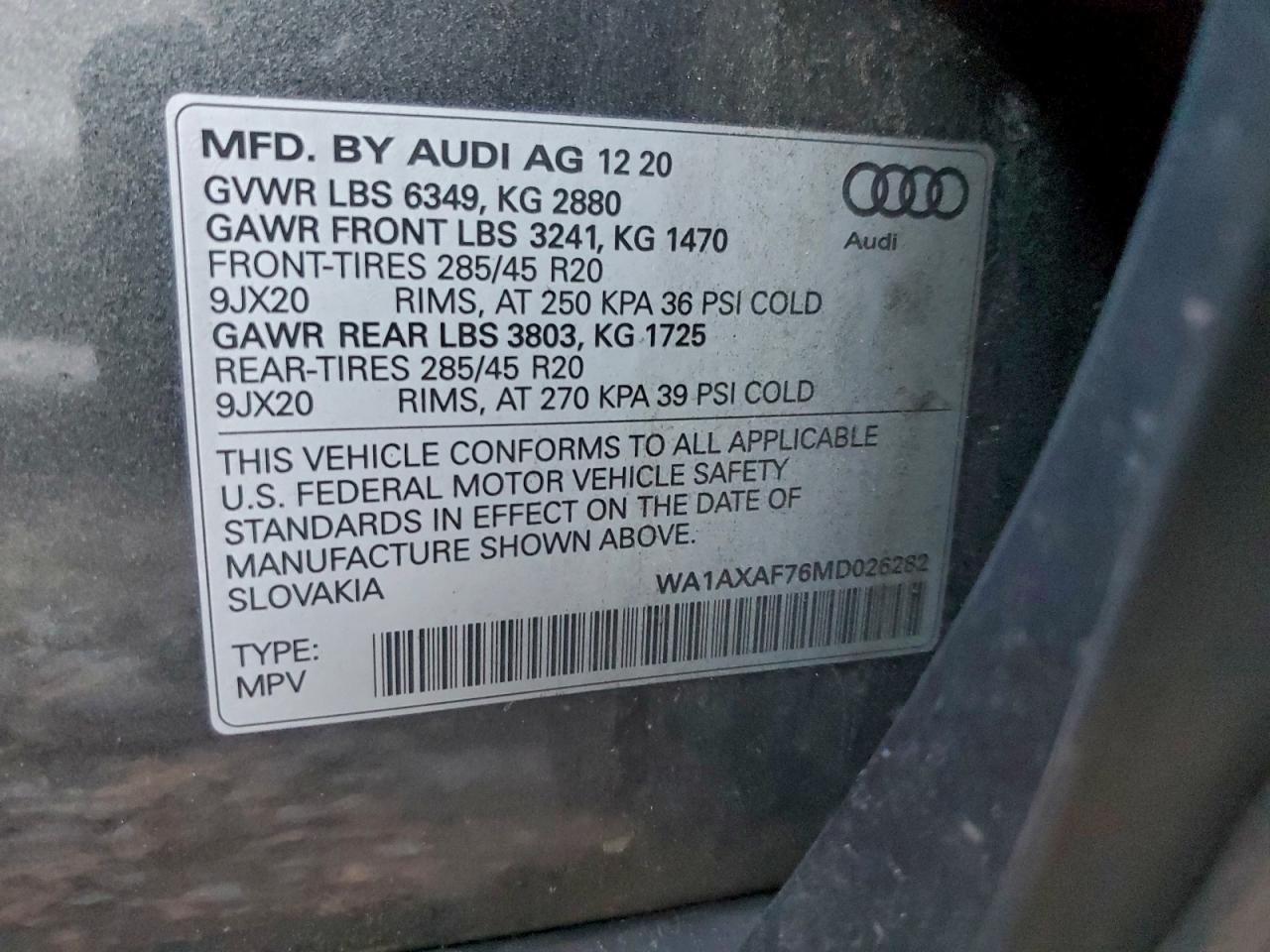 2021 AUDI Q7