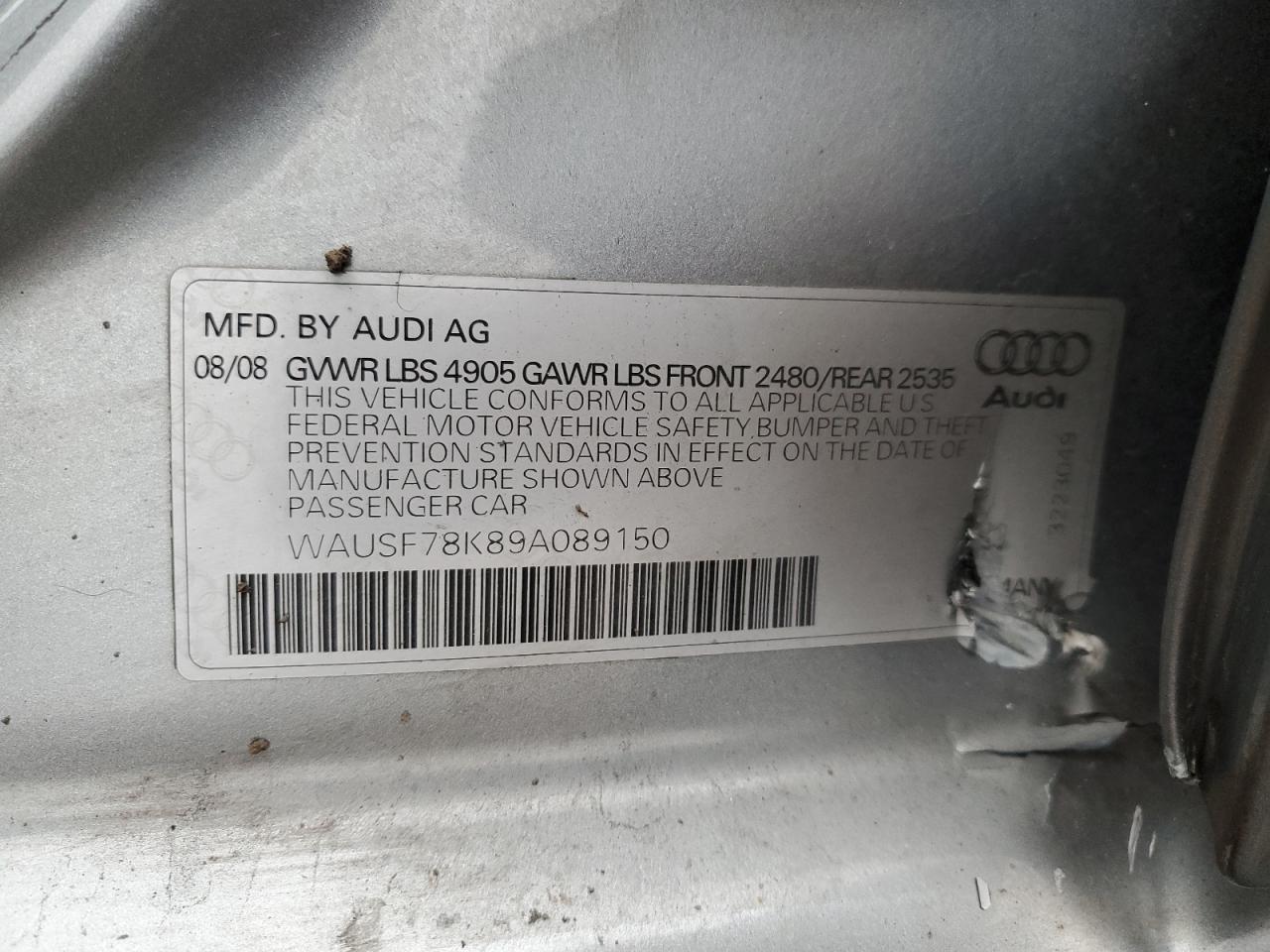 2009 AUDI A4