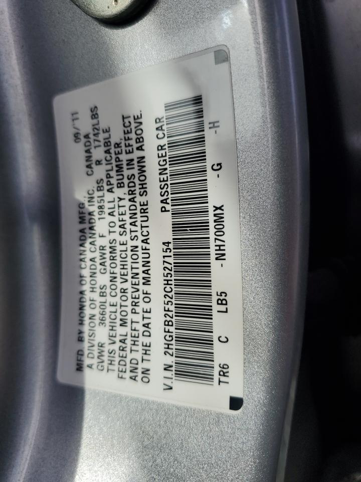 2012 HONDA CIVIC