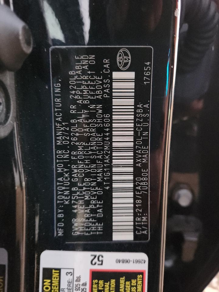 2021 TOYOTA CAMRY