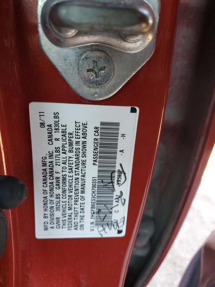 2012 HONDA CIVIC