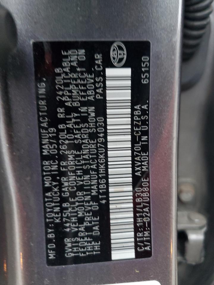 2019 TOYOTA CAMRY