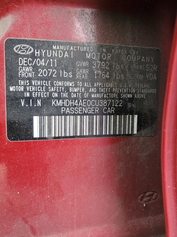 2012 HYUNDAI ELANTRA