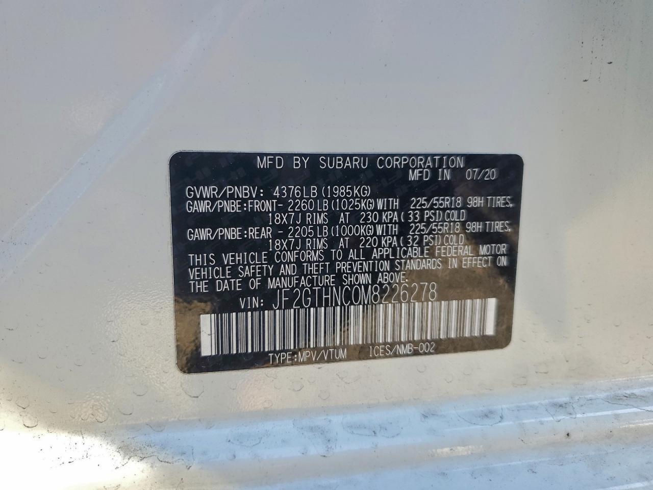2021 SUBARU Crosstrek