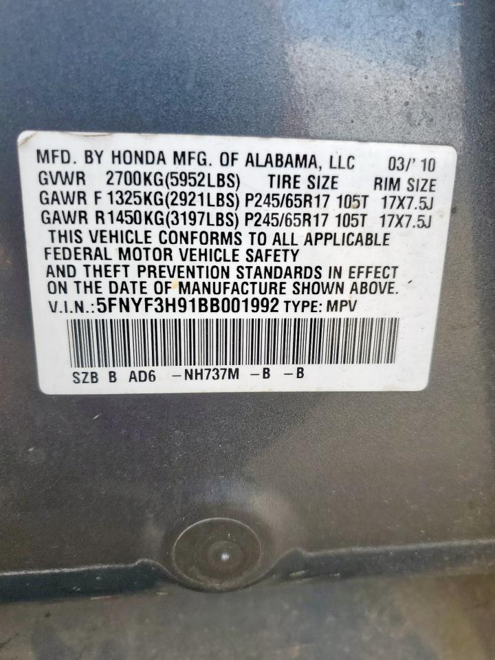 2011 HONDA PILOT