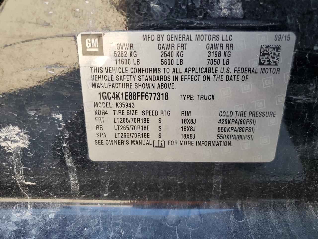 2015 CHEVROLET Silverado 3500