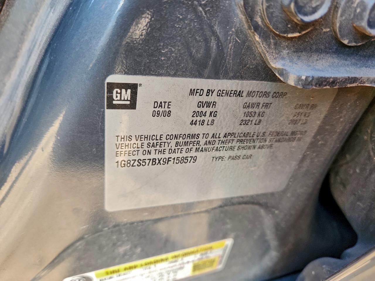 2009 SATURN Aura