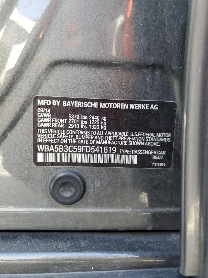 2015 BMW 5 series
