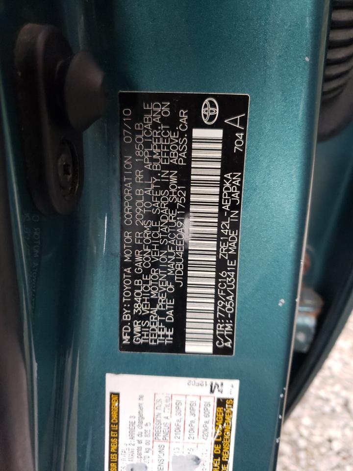 2010 TOYOTA COROLLA