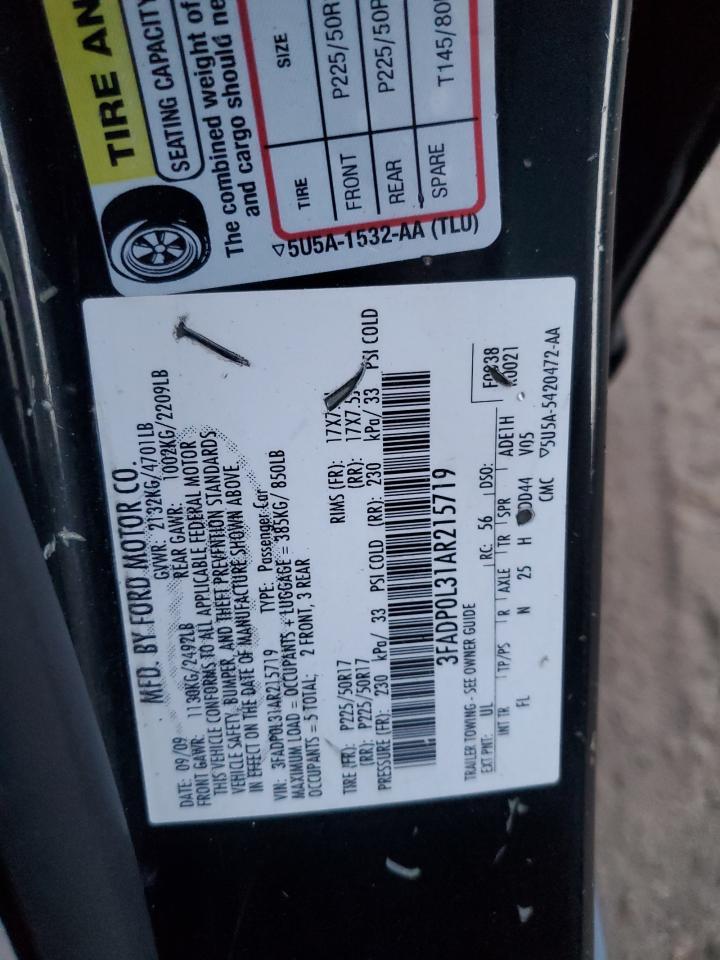 2010 FORD FUSION