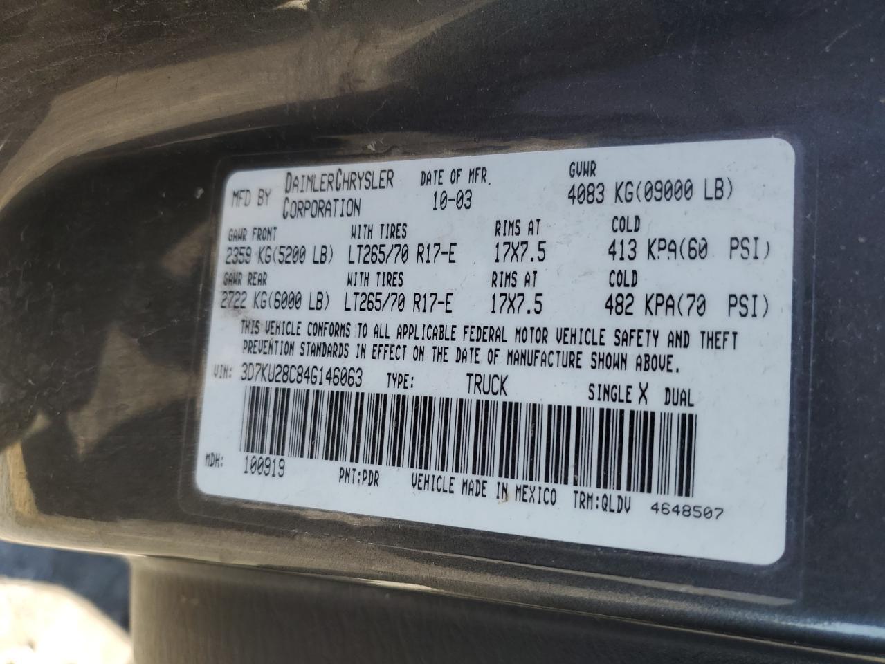 2004 DODGE Ram 2500