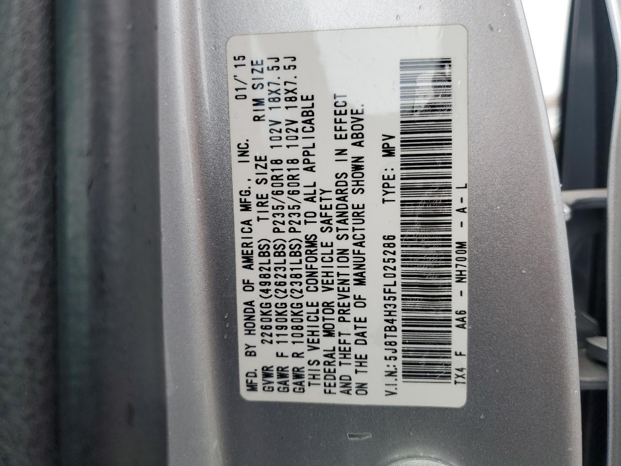 2015 ACURA RDX