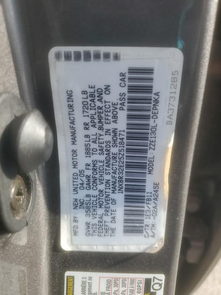 2005 TOYOTA COROLLA