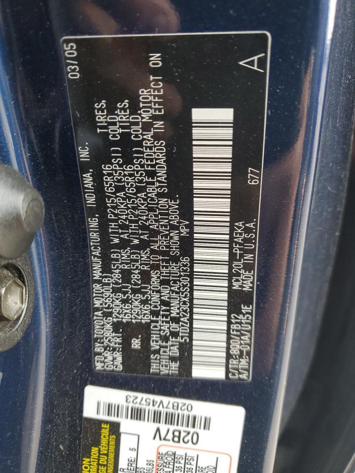 2005 TOYOTA SIENNA
