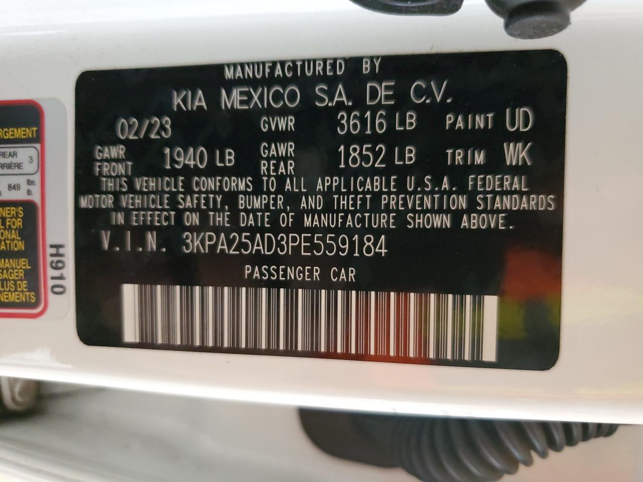 2023 KIA RIO