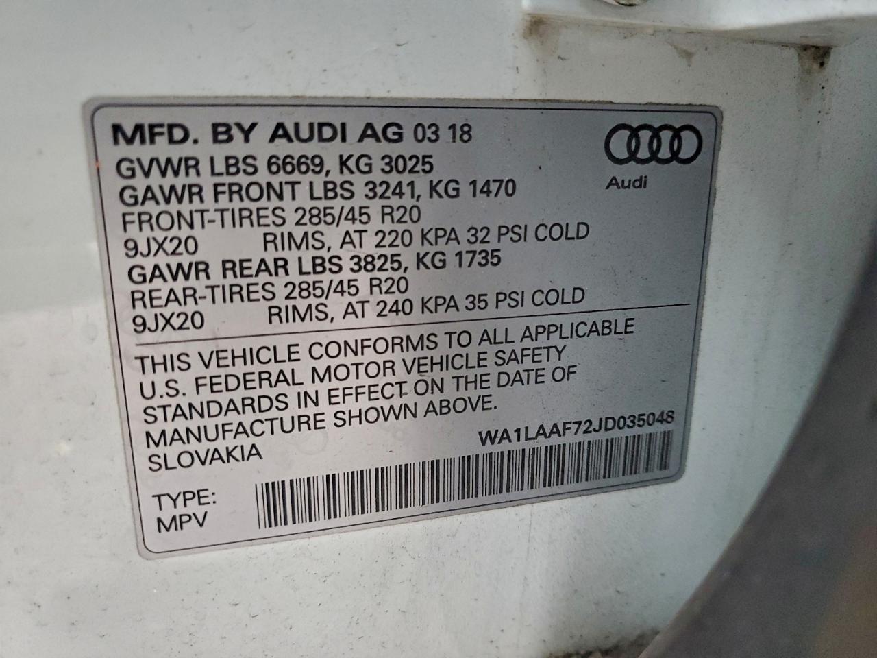 2018 AUDI Q7