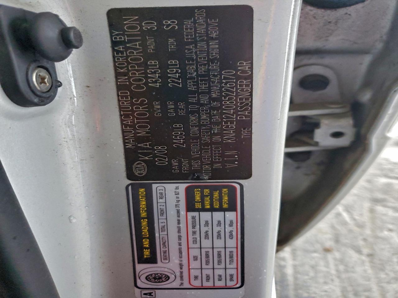 2008 KIA OPTIMA