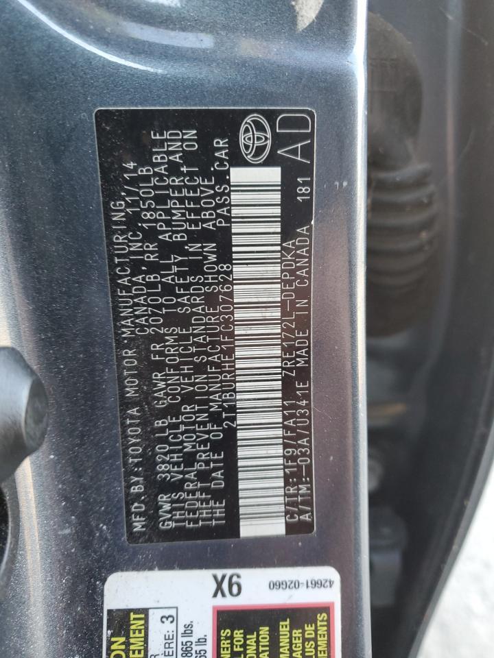 2015 TOYOTA COROLLA