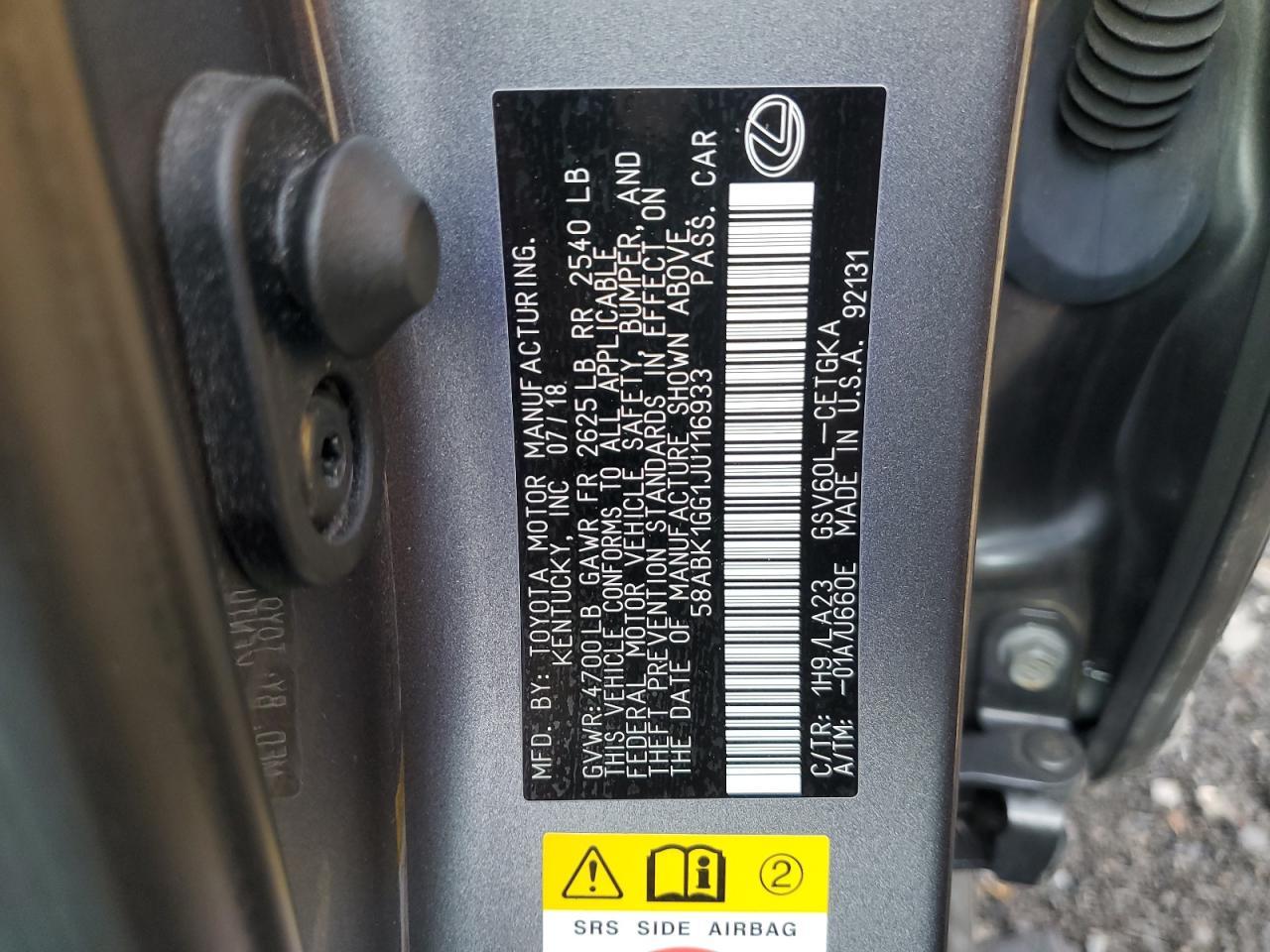 2018 LEXUS ES 350