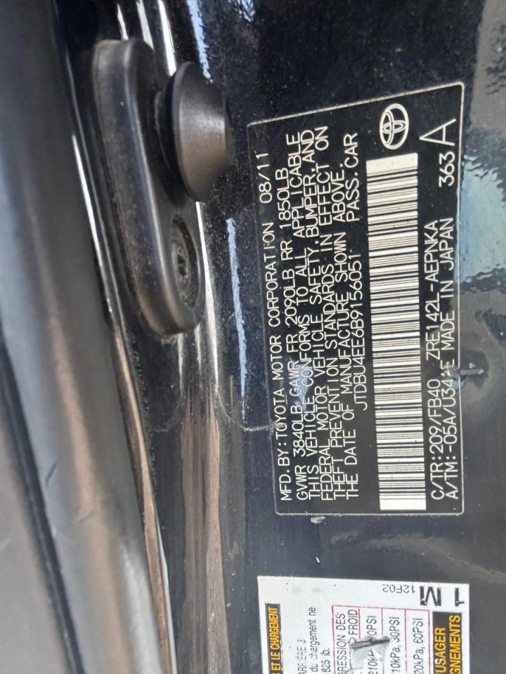 2011 TOYOTA COROLLA