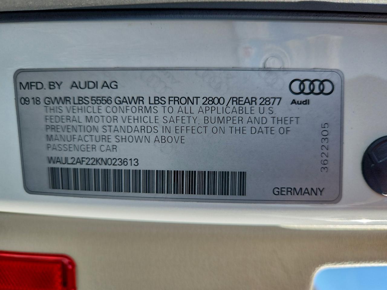 2019 AUDI A6