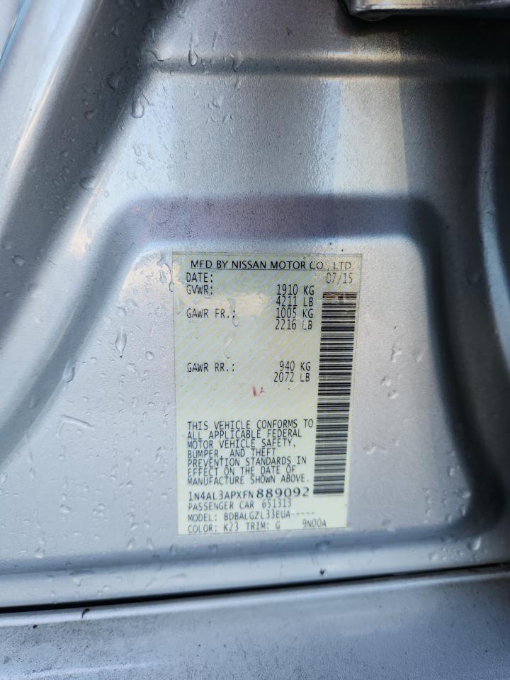2015 NISSAN ALTIMA