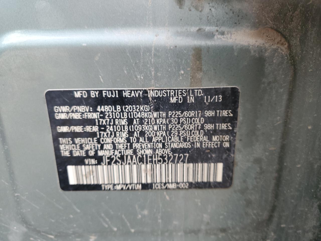 2014 SUBARU FORESTER
