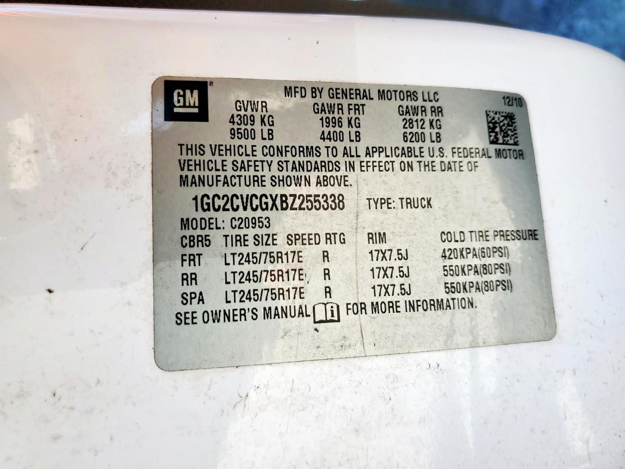 2011 CHEVROLET Silverado 2500