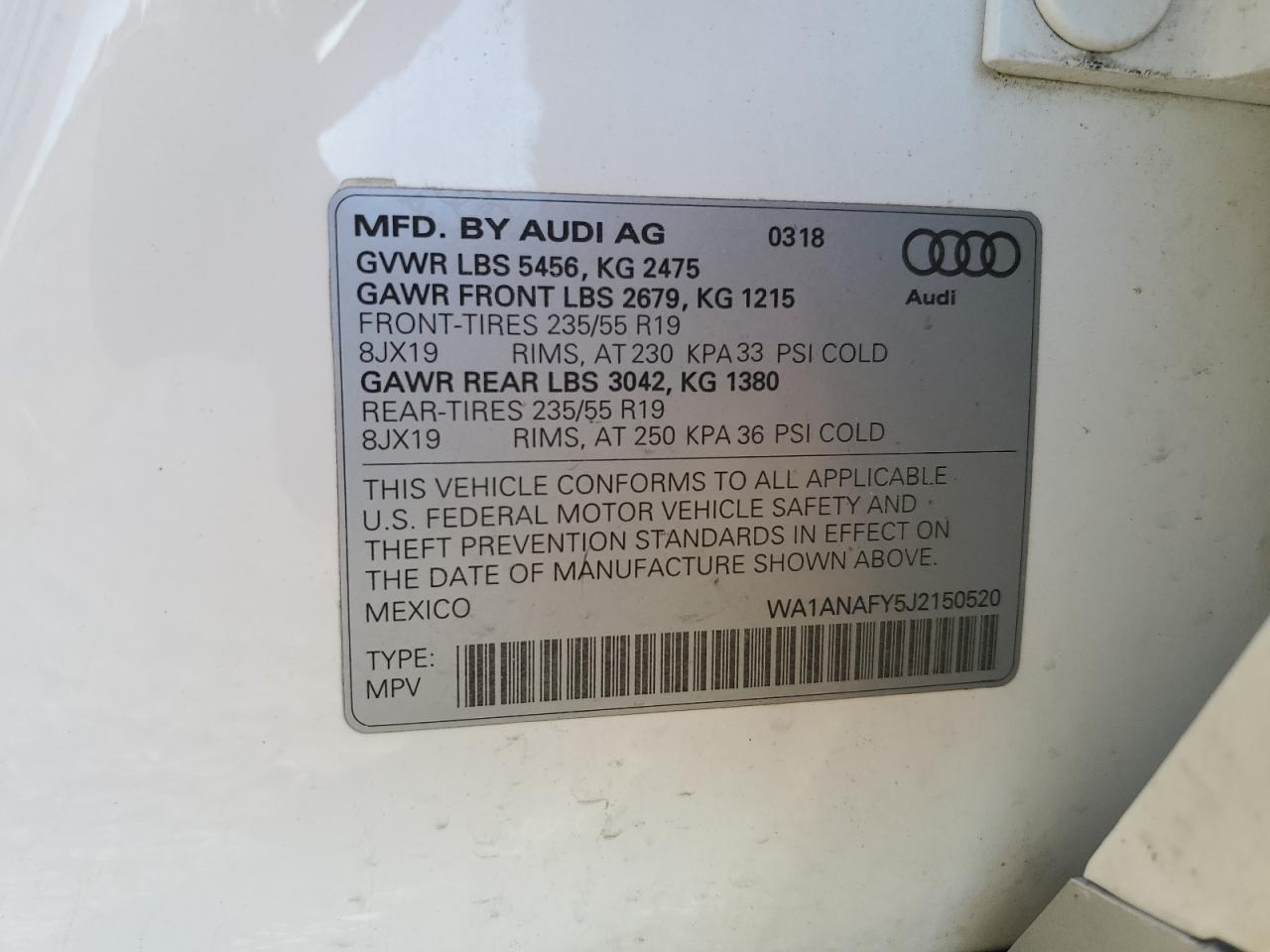 2018 AUDI Q5