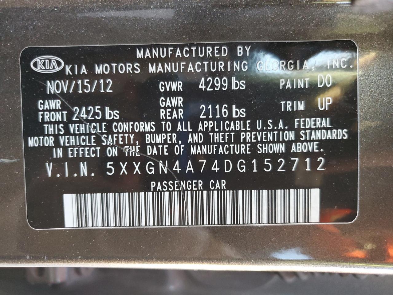 2013 KIA OPTIMA