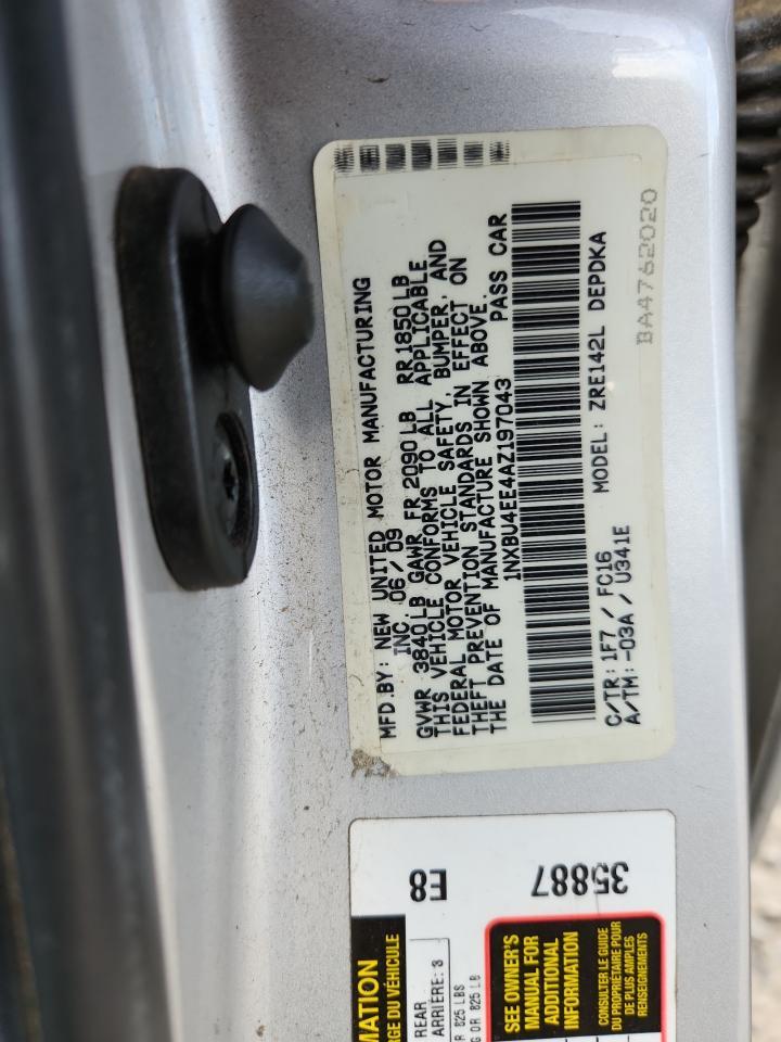 2010 TOYOTA COROLLA
